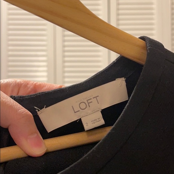 LOFT Black Sheath Dress - Picture 5 of 8